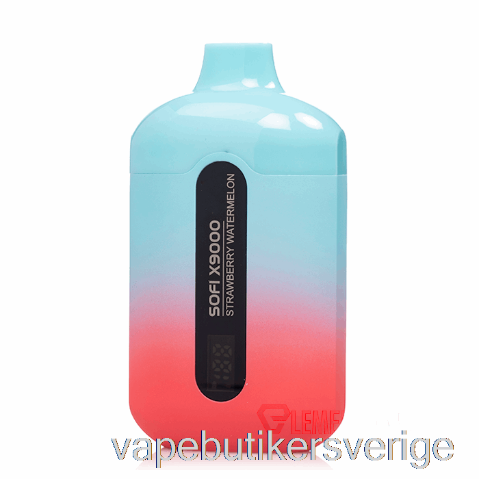 Vape Sverige Sofi X9000 0% Noll Nikotin Smart Engångsjordgubbsvattenmelon